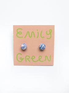 Emily Green Marble Studs