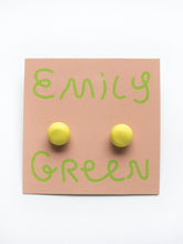 Load image into Gallery viewer, Emily Green Block Colour Studs