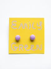 Load image into Gallery viewer, Emily Green Block Colour Studs