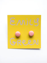 Load image into Gallery viewer, Emily Green Block Colour Studs