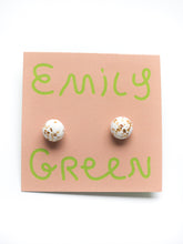Load image into Gallery viewer, Emily Green Sparkle Studs