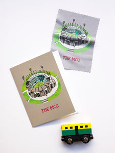 Melbourne Greeting Card with Lens Cloth