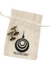 Load image into Gallery viewer, Campfire Raw Bronze Cufflinks