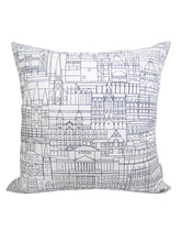 Load image into Gallery viewer, Melbourne Buildings Linen Cushion