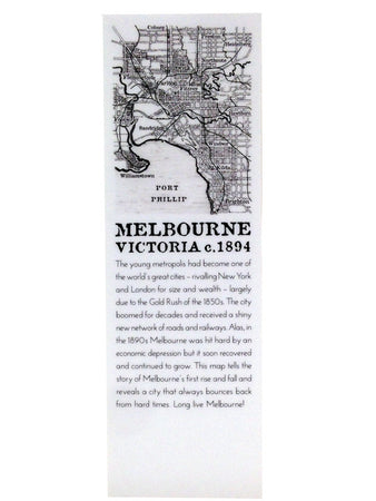 Melbourne Map Bookmark