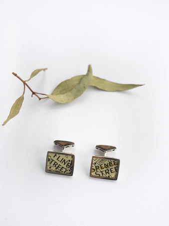 Vintage Directory Cufflinks: Flinders St + Spencer St
