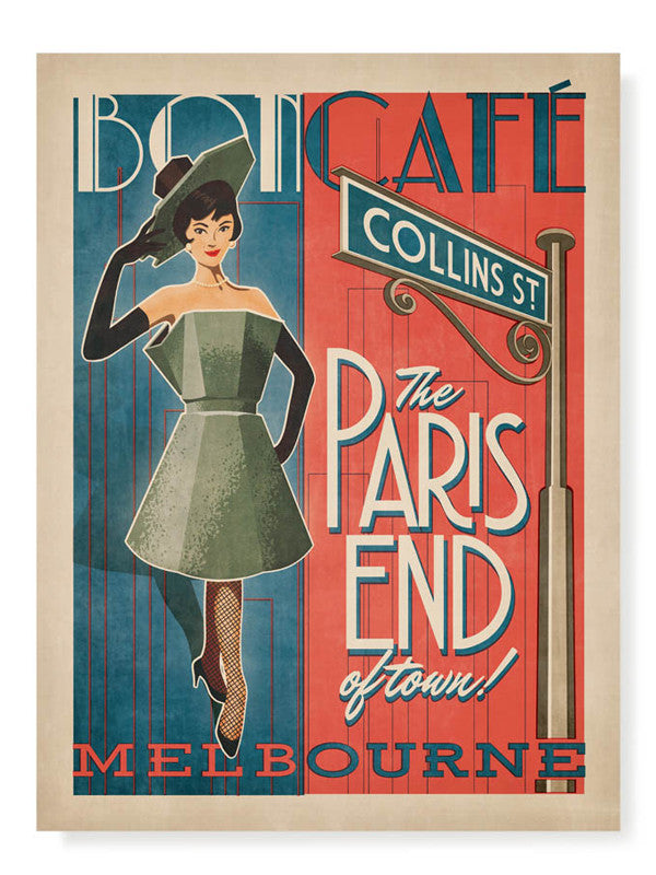 Bon Cafe The Paris End of Town Print