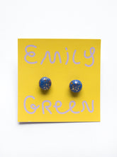 Load image into Gallery viewer, Emily Green Sparkle Studs
