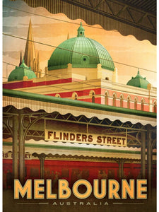 Flinders Street Station Postcard