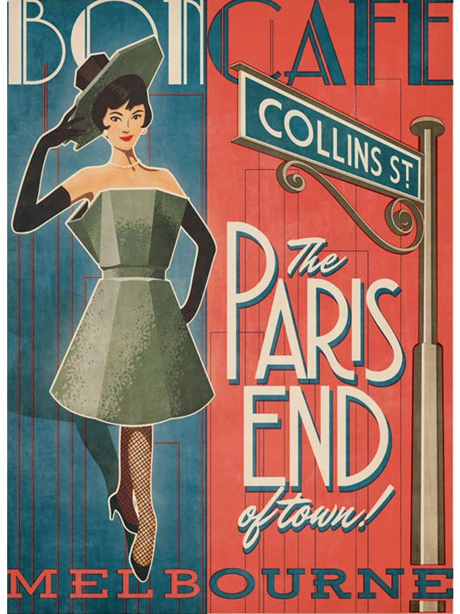 Paris End, Collins St Postcard