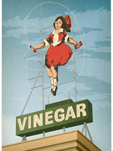 Skipping Girl Vinegar Postcard