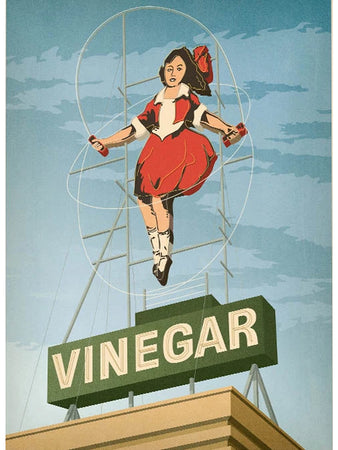Skipping Girl Vinegar Postcard