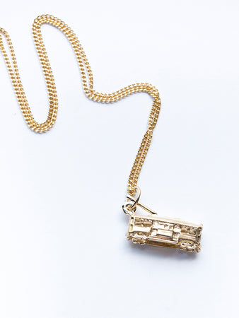 Tram Charm - 9-Carat gold