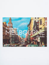 Load image into Gallery viewer, Greetings from Melbourne Australia: Bourke Street Postcard
