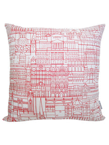 Melbourne Buildings Linen Cushion