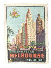 Load image into Gallery viewer, Melbourne Places Tea Towel
