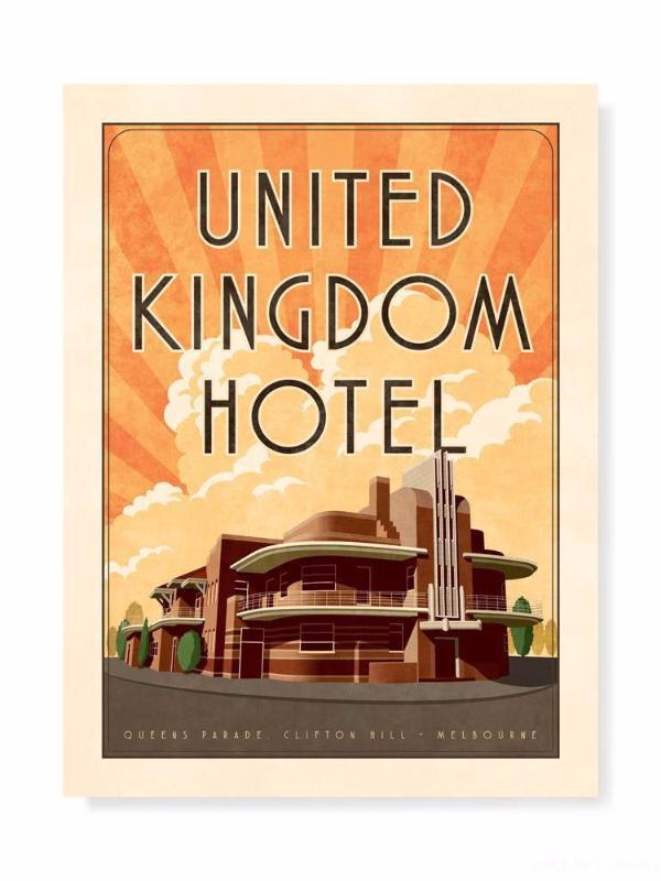 United Kingdom Hotel Print