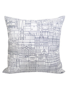 Melbourne Buildings Linen Cushion