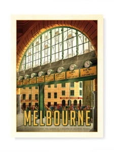 A Day In Town, Flinders Street Station Print